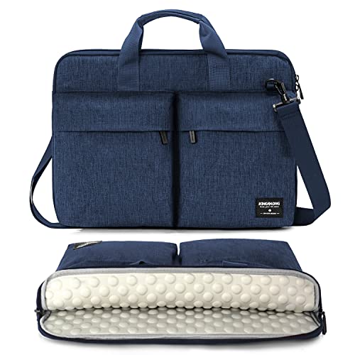 KINGSLONG 15 15.6 Inch Laptop Case Shoulder Messenger Bag,Slim Lightweight Laptop Computer Notebook Ultrabooks Carrying Sleeve Handbag Cover for Men Women Fit for Acer Asus Lenovo HP Toshiba, Blue