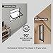 Basement Ventilation Window Replacement, Shed Windows with Tempered Glass, 360° Rotating Aluminum Pivot Window for Garage Workshop Attic, Black Sliding Window Alternative(39x20in)