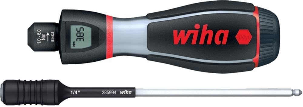 WIHA Destornillador dinamométrico iTorque® con escala digital (36887) 0,8-3,0 Nm, 7-26 in.Ibs, 4 mm