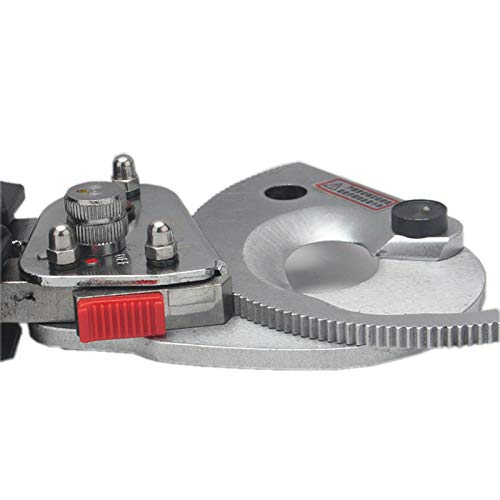 Heavy Duty Ratchet Cable Cutter Cut Up to 500mm2 Ratcheting Wire Cut Hand Tool, Black + Silver - Image 4