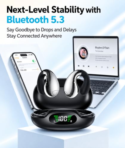 Ultra Open Ear Earbuds, Clip On Wireless Ear Buds, Lightweight Headphones - image 7