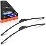 A-Premium APWB065 Windshield Wiper Blades Compatible with Ram 1500/2500/3500 2009-2018 & Dodge Ram 1500/2500/3500 Pickup 2009-2010 - 22' and 22', Hook Connector, w/Wear Indicator & Towel (Pack of 2)