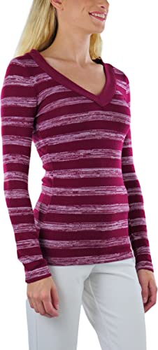 Image of ToBeInStyle Women's Classic Long Sleeve V-Neck Pullover Sweater
