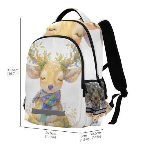 KLL Reindeer Hyper-realistic Style Vivid Colors Designed kids backpack with chest strap bookbag for book bags for teenage girls boys mochilas para adolescentes chicas3