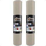 Gorilla Grip Original Smooth Top Slip-Resistant Drawer and Shelf Liner, Non Adhesive Roll, 17.5 Inch x 20 FT, Durable Kitchen Cabinet Shelves Liners for Kitchens Drawers and Desks, Taupe