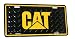 Caterpillar CAT Diamond Plated Black & Yellow License Plate