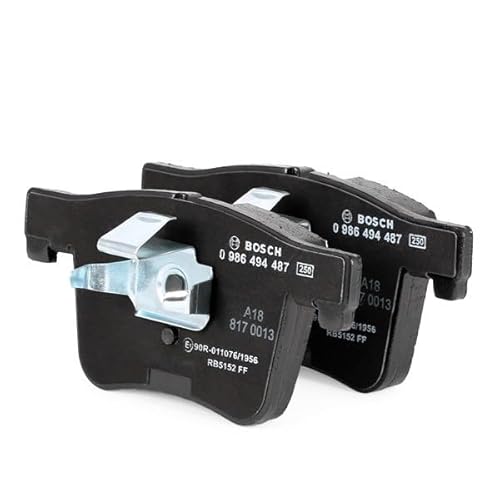 Bosch BP1408 - Pastiglie Freni Auto, Asse Anteriore - Qualità Bosch - Riduzione Del Rumore E Della Polvere - Certificazione ECE-R90 - Senza Rame - 1 Confezione Da 4 Pastiglie - 5