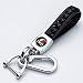 121Fruit Way Genuine Leather Car Key Fob Key Chain Heavy Duty Keychain for Toyota TRD Sequoia Tundra Tacoma 4RunnerTrucks Vehicle Accessories