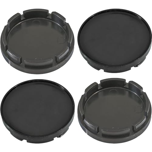4Pcs Tapas centrales 55mm,Tapacubos Seat Universales,Accesorios para Llantas de Neumáticos de Coche,Accesorios de protección,Tapas Decorativas para Llantas,Accesorios para Automóviles,Black