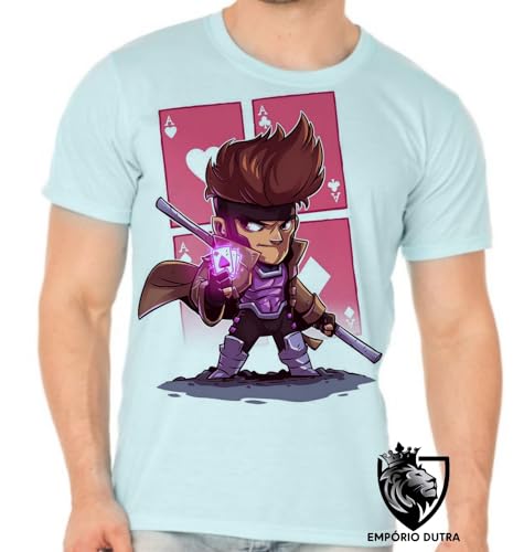 Camiseta Gambit x men vingadores tamanho Infantil ou Adulto ou Plus Size