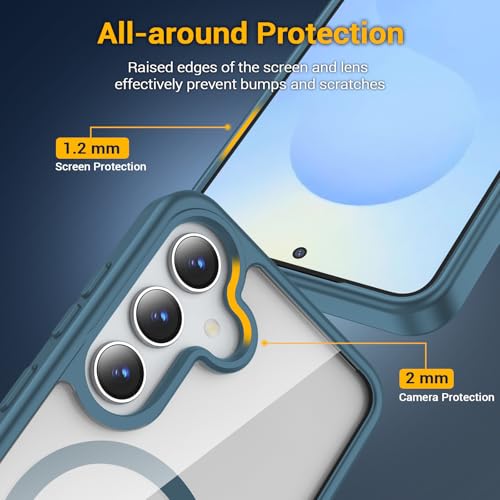 Coque Samsung Galaxy S25 Plus protection de qualité militaire bleue - 5