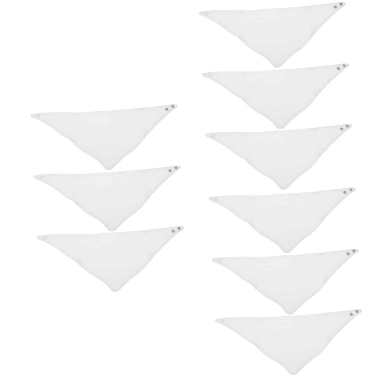 TOYANDONA 9pezzi Bavaglini Triangolari Regolabili Per Bavaglini Cotone Assorbente Impermeabili e Lavabili Per Contenere La Salivazione Durante Pasti