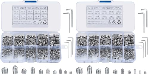 Vis sans tête hexagonale acier inox M3 M4 M5 M6 M8 filetée interne poignée de porte