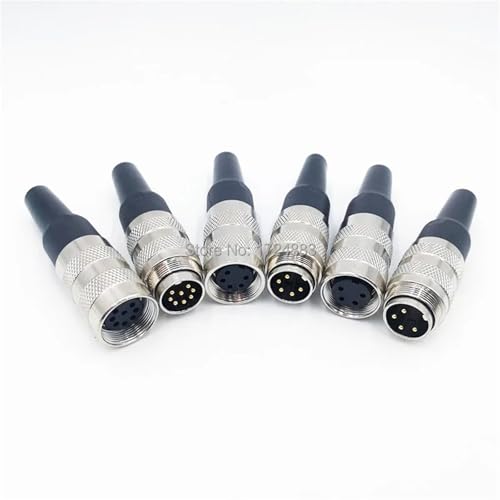 Conector macho M16 de 5 pines IP65 con contactos de precisión para sensores