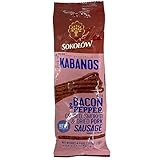 Kabanosy With Pepper & Bacon, Sokolow | No Phosphates 4.2 oz | 120g. | Pack of 3