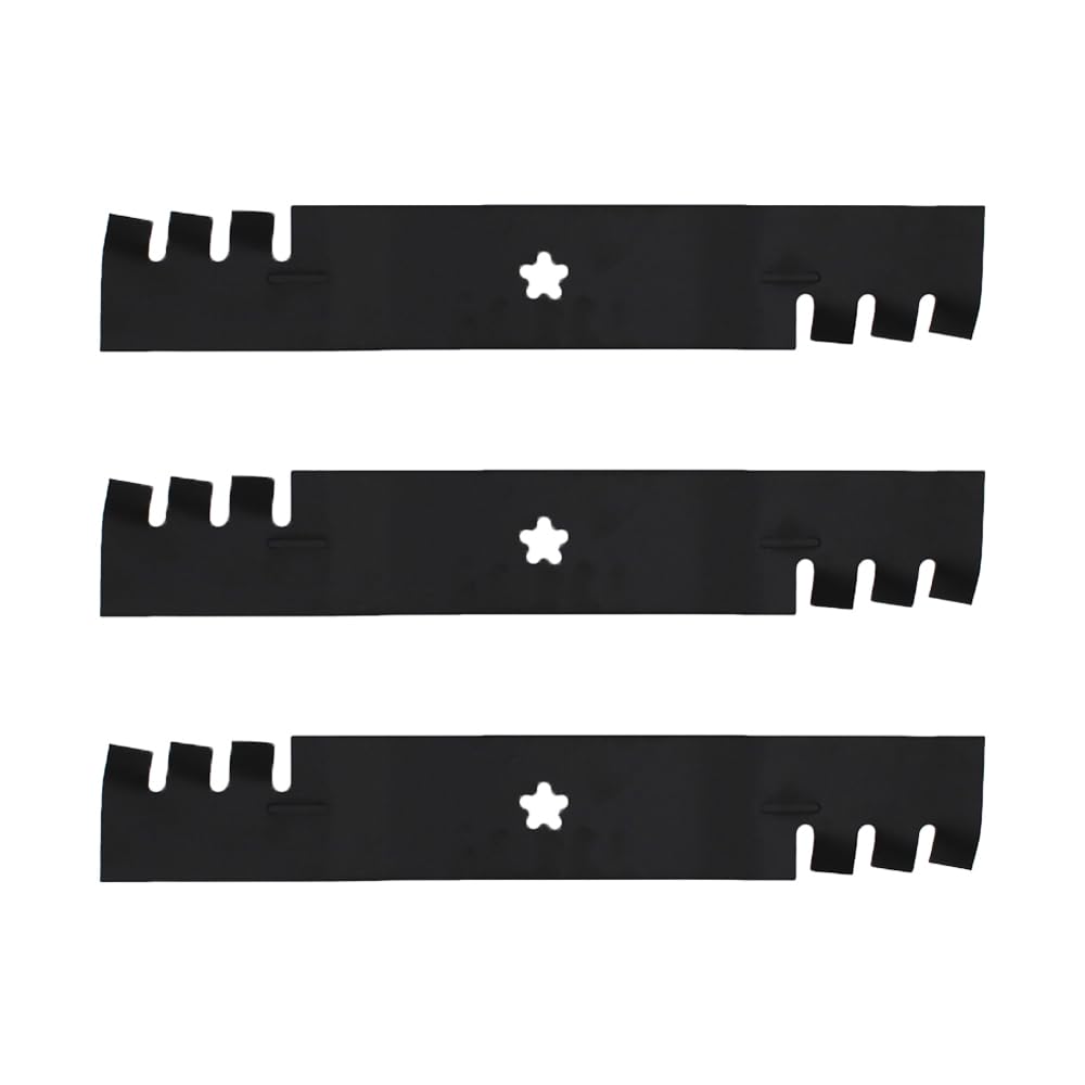 3 Pack of Replacement Toothed Mulching Blades Fits Husqvarna 532 18 72-55