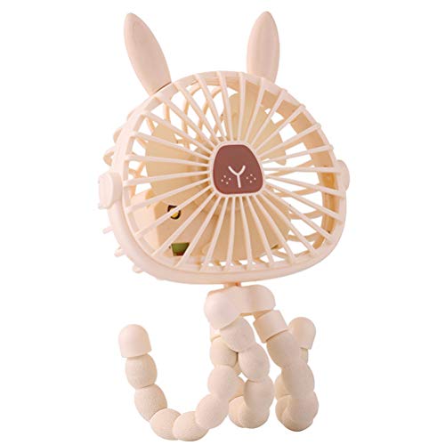 Mini Ventilator,Kinderwagenlüfter USB Wiederaufladbarer 600-mAh-Autositz Clip-on-Lüfter Ultra Leiser, um 360 ° drehbarer persönlicher