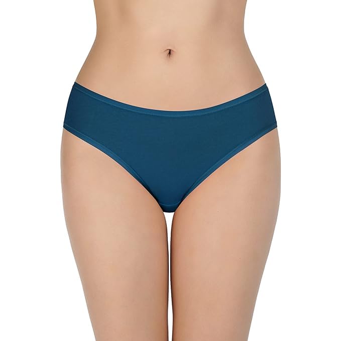 Image of LOURYN KOULYN Solid Low Rise Cotton Bikini Panty Pack(Pack of 3)