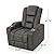 Christopher Knight Home Emersyn Tufted Microfiber Power Recliner with Arm Storage and USB Cord, Slate / Black 38.75D x 33W x 41.75H in from Great Deal Furniture