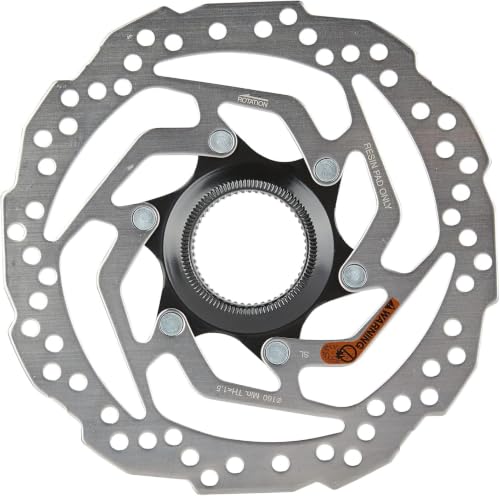 Scheibenbremsen Satz vorne und hinten | Aluminium Druckguss | CNC-Präzision | Starke Bremskraft | mit 160/180mm Keramik Bremsbelägen | Für Mountainbike / Rennrad / Citybike
