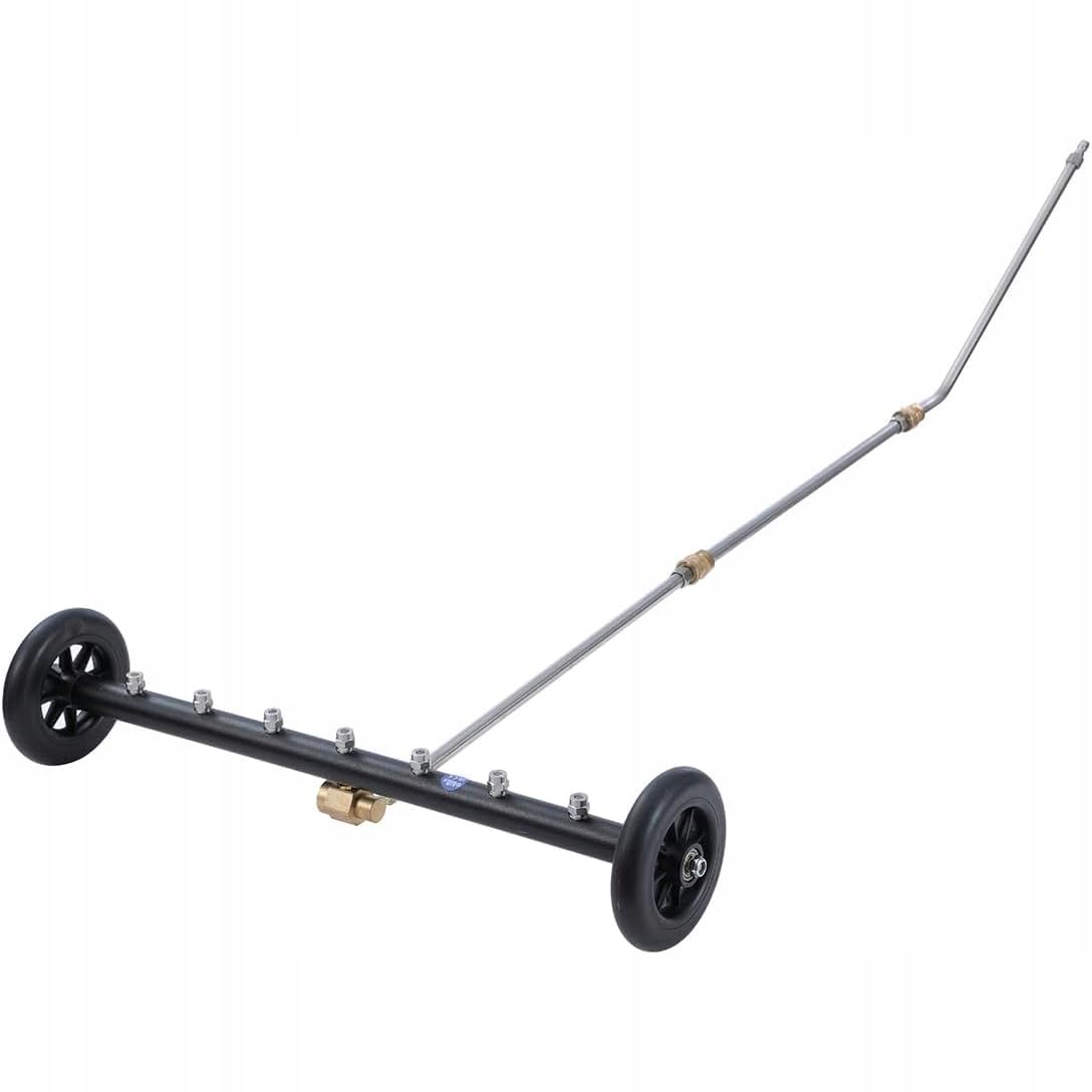 Rosfix Zestaw do mycia podwozia 275 barów - 7 dysz 40°, 1/4" Quick Plug, łącznie 126 cm | stal nierdzewna, gumowe kółka | czyszczenie samochodów i płaskich powierzchni, akcesoria do myjki