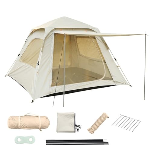 Carpa Camping para 5-8 Personas Beige y Azul miniatura 1