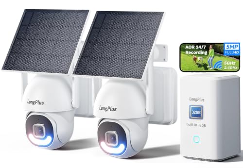 LongPlus 5MP Solar Security Camera System