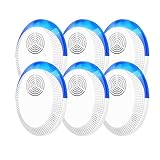 Mouse Repellent Indoor Ultrasonic Pest Repeller Spider Pest Repellent Ultrasonic Plug in, Pest Control for Rodents, Roaches, Ants, Insects (6 Units)