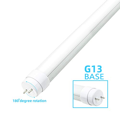 Wyzm F15T8 Led Tube Light,120V 4-Pack Of 7 Watt F15T8 Rv Light Bulb,Rotatable End Caps,18" (17-3/4" Pin To Pin) Length,5500K White Color #TOP2