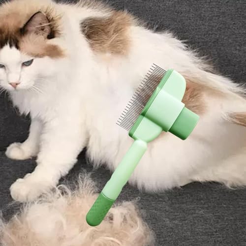 Fenteer Escova para Gatos, Ferramenta de Limpeza E Massagem, Verde