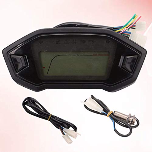 CLISPEED Velocímetro da Motocicleta Odômetro Medidor Medidor de Indicador Lcd para Moto Motocicleta