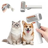 2-in-1 pet self detangling grooming comb for dogs & cats, Gentle Undercoat Rake & Brush for Long or Short Hair, Removes Mats, Tangles & Loose Fur (1PC)