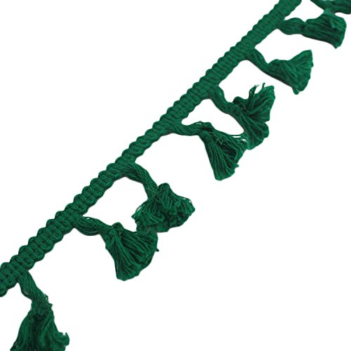 Cinta de tela bordada para costura Yalulu y accesorios de ropa verde oscuro