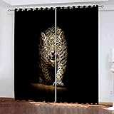 ☪ Größe anpassen: Standard-Verdunkelungsvorhänge, der Vorhang ist in 2 Teile unterteilt, die Größe jedes Vorhangteils beträgt: Breite x Höhe: 150x280 cm, Gesamtgröße 300x280 cm. Der Innendurchmesser jeder Öse beträgt 4 cm.