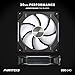 Phanteks D30-140 DRGB PWM Fan 3Pack, Premium D-RGB Performance Fans, ARGB/DRGB Lighting, Daisy-Chain Fan Linking System, 3Pack (Black)
