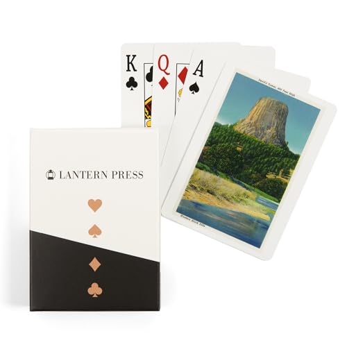 Lantern Press Baraja de Póker Wyoming Devil's Tower 52 Cartas