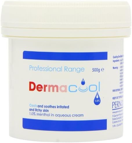 Dermacool 1% Menthol in Aqueous Cream 500g by Dermacool