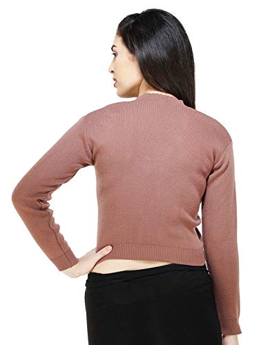 Image of Women Winter Wear V-Neck Full Sleeves Regular Fit Woollen Blouse