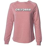 Dolphin Shirt Co California 70's White Logo Super Soft Crewneck Sweater - Dusty Rose Medium