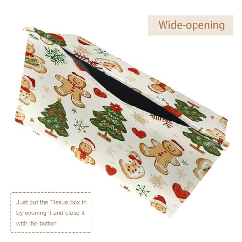Boîte à mouchoirs de Noël pour voiture et coiffeuse : déco festive de comptoir