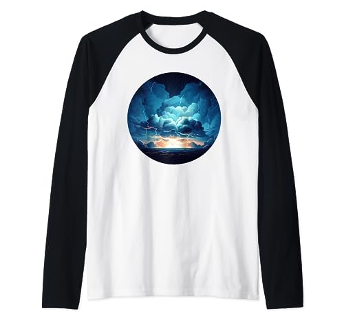 Thunderstorm with cool Thunder Costume for raging Weather Raglan Baseball Tee