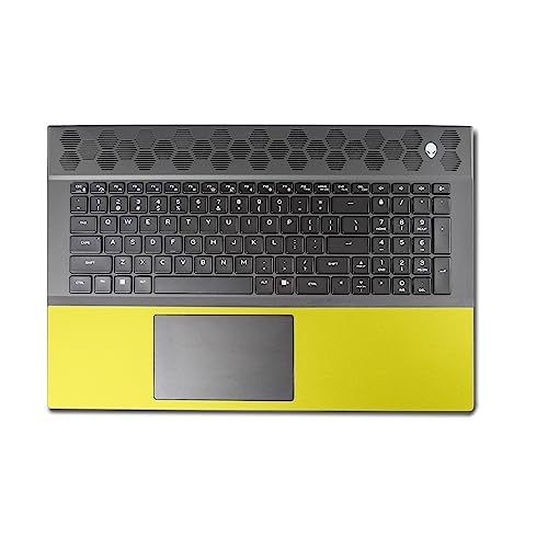Image of MightySkins Skin Compatible with Alienware M18 R1 (2023) Full Wrap Kit - Solid Yellow | Protective, Durable, and Unique Vinyl Decal wrap Cover | Easy to Apply & Change Styles | Made in The USA