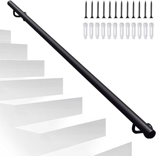 Rambarde d'escalier en fer forgé robuste design élégant longueur ajustable