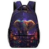 TFEDACVSS Elefante artísticoMochila Hombre Mochilas Tipo Casual Animales Adolescentes Para Hombres, Mujeres, Niños Y Niñas, Se Adapta Mochila Infantil De Gran CapacidadOne Size