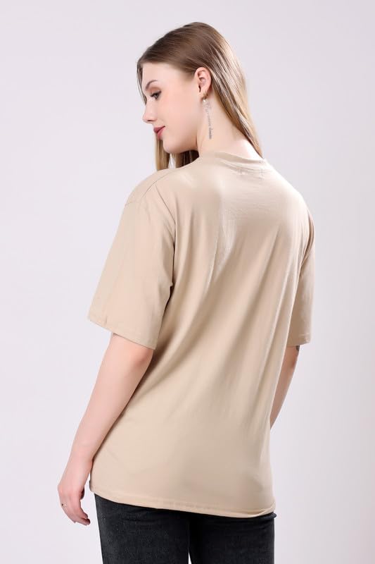 Image of London Hills Women's Cotton Blend Oversized Fit Oversized Tshirt | Oversized Tshirt - Pack of 2