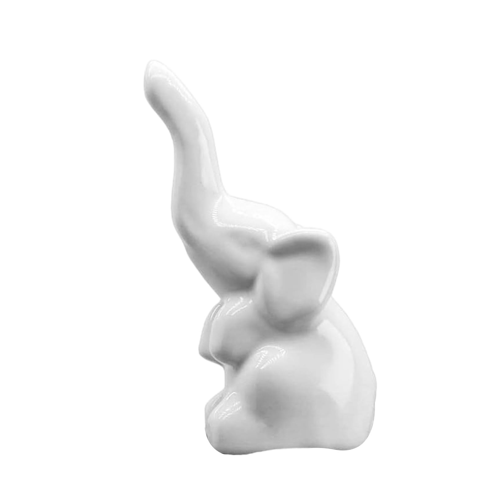 Lodoot White Ceramic Elephants Rings Holder Jewelry Cone For Engagement Rings And Wedding Gifts Ideal For Animal Lovers