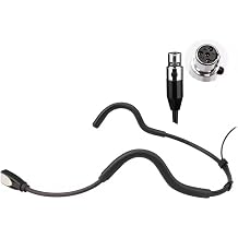 KIMAFUN Pro Wired Headset Microphone Unidirectional Condenser Mic for Speech Classroom Hosting Teaching and Shure