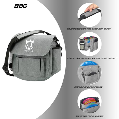 CROWN ME PDGA Aprroved Disc Golf Pro Set with Bag and 6 Discs - Thumbnail 3