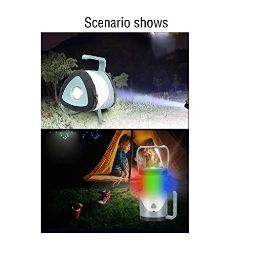 Lampe d'urgence extérieure rechargeable et lanterne suspendue LED - 2