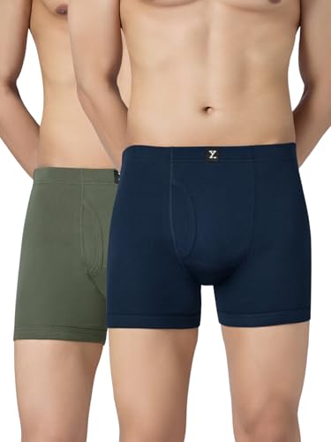Image of XYXX Nova Cotton Boxer Brief for Men |Regular Fit with intellifresh No-Marks Waistband | Inner Elastic | Solid Underwear for Men